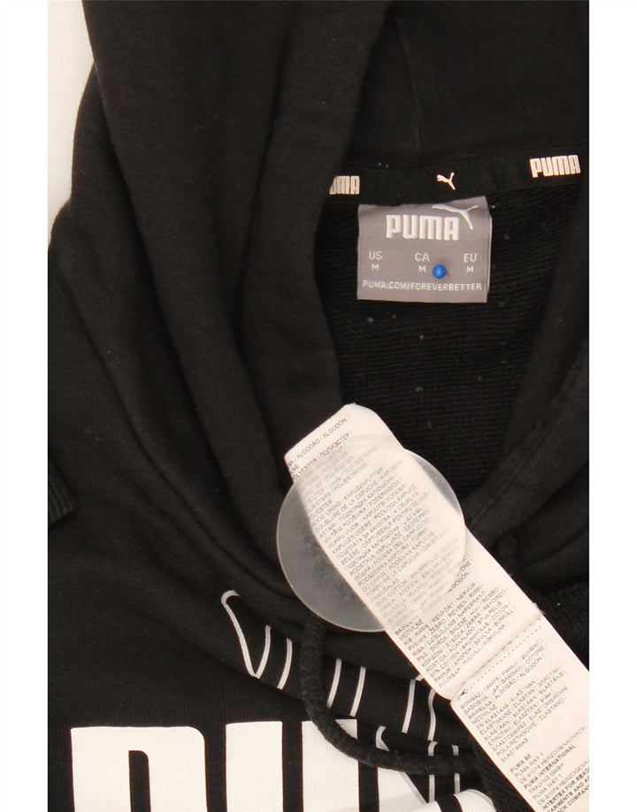 Pulover pentru bărbați Puma Graphic Hoodie, bumbac mediu negru