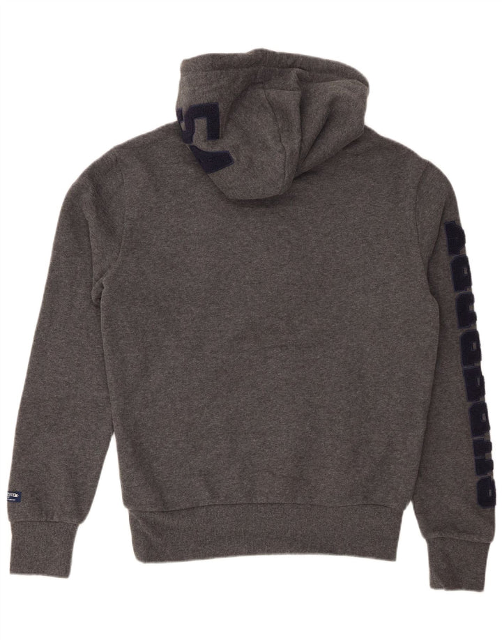 SUPERDRY Pulover grafic pentru bărbați din bumbac mic, gri
