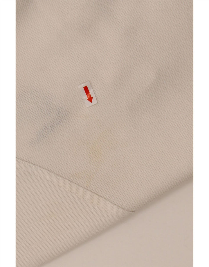 Tricou polo pentru bărbați LOTTO UK 42/44 XL Poliester color bloc alb