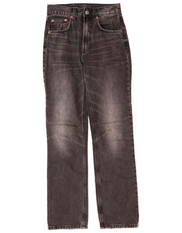 Blugi drepti pentru femei Zara, cu ajustare normală, EU 34 2XS L24 L30 Gri Clasici