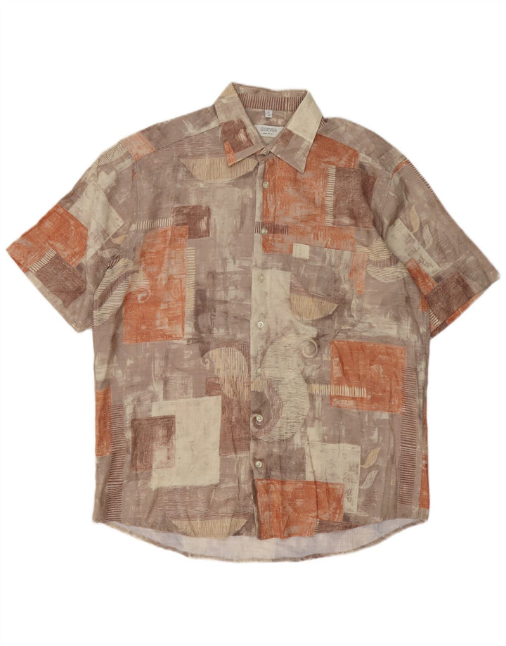 Cămașă cu mânecă scurtă pentru bărbați CANDA Mărimea 42 16 1/2 mare, multicoloră, mozaic