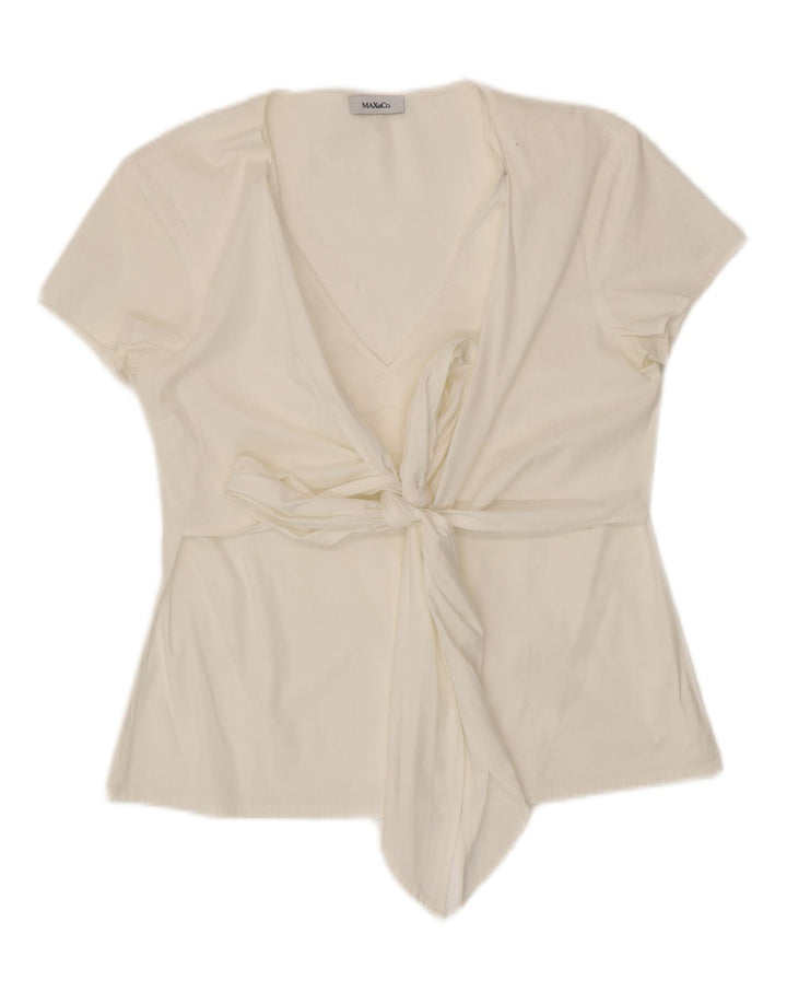 Bluză pentru femei MAX & CO. Top UK 12 Medium White