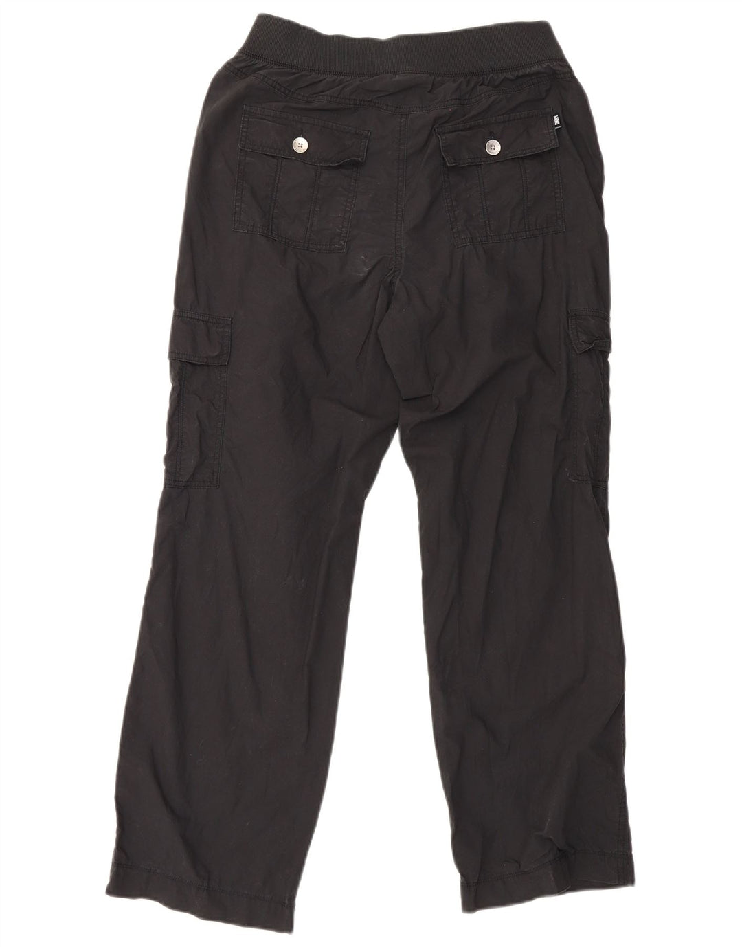 Dkny Pantaloni Cargo Drepți Femei Mici L29 L29 Bumbac Negru