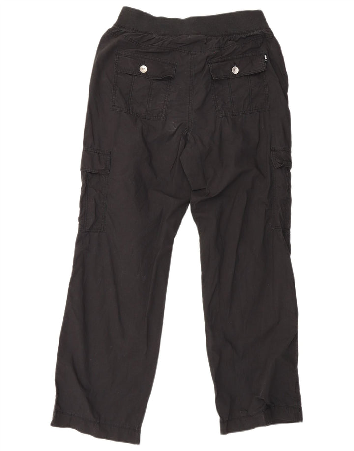 Dkny Pantaloni Cargo Drepți Femei Mici L29 L29 Bumbac Negru