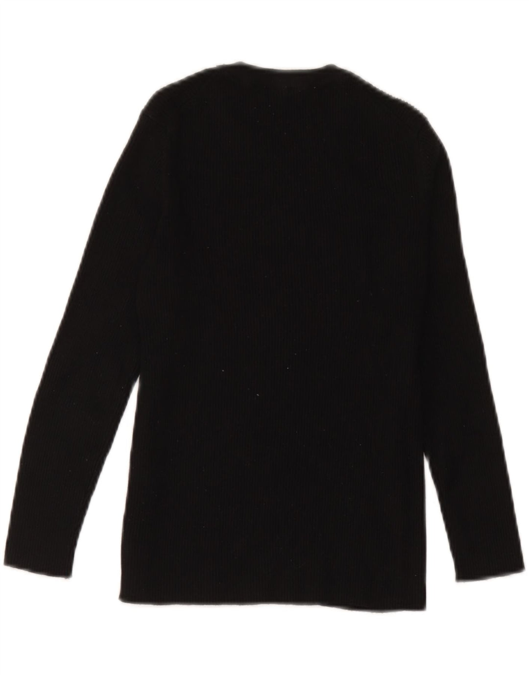Top femeie Zara cu mânecă lungă UK 12 Medium Black Viscose