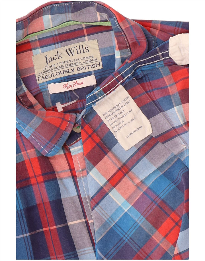 Cămașă formală pentru bărbați Jack Wills, bumbac cu carouri albastre mici