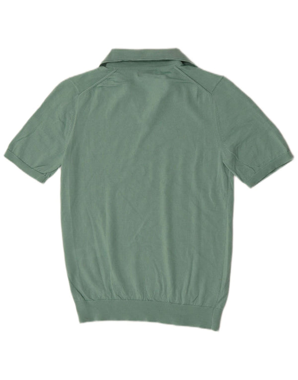 Tricou polo cu mânecă scurtă pentru bărbați Reiss, lână verde mică