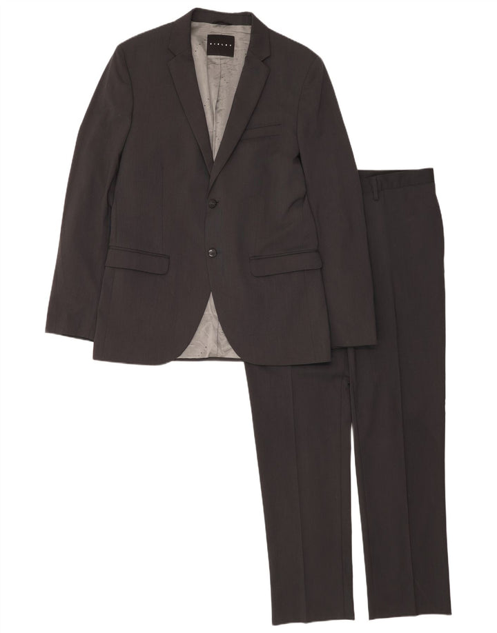 Costum pentru bărbați Sisley, 2 nasturi, 2 piese, IT 52 XL W36 L32, poliester gri