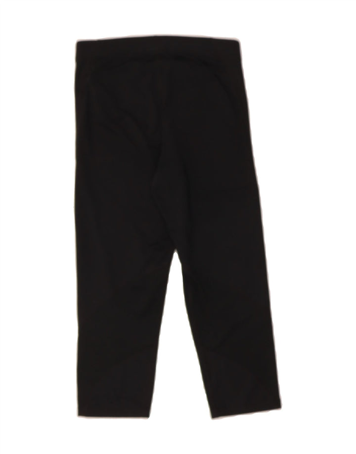 NIKE Womens Dri Fit Graphic Capri Leggings UK 12 Medium  Black Polyester Vintage Nike and Second-Hand Nike from Messina Hembry 