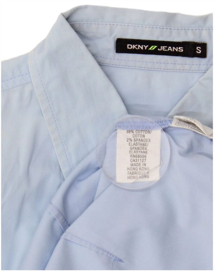 Cămașă DKNY pentru femei UK 10 Small Blue Bumbac
