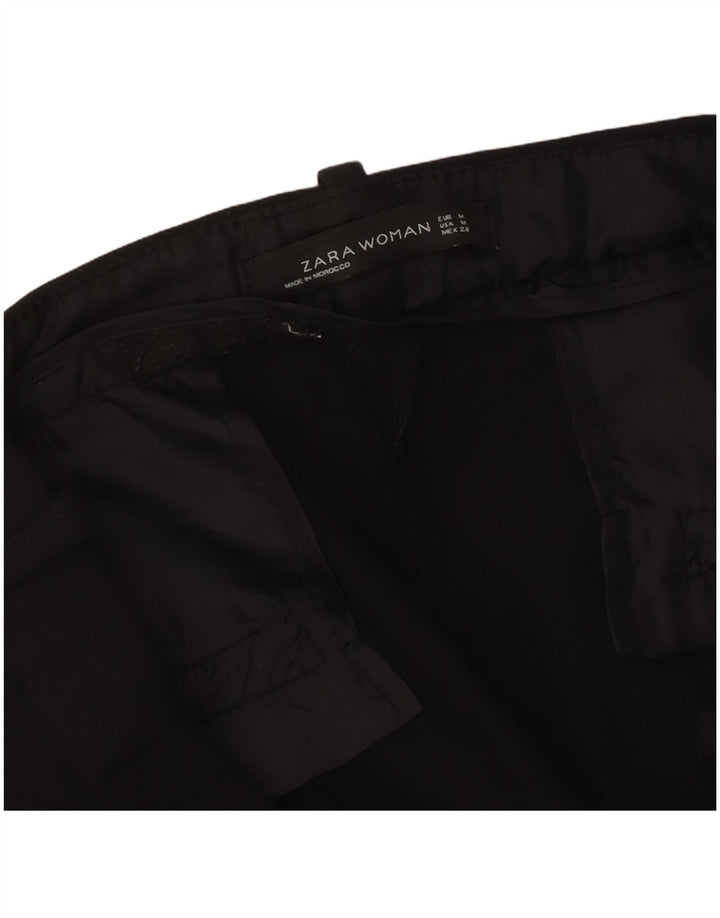Pantaloni casual slim pentru femei Zara Mediu L32 L26 Negri