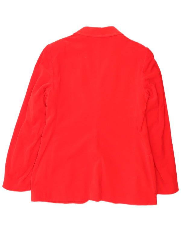 Jachetă vintage pentru femei cu 2 nasturi IT 48 XL bumbac roșu