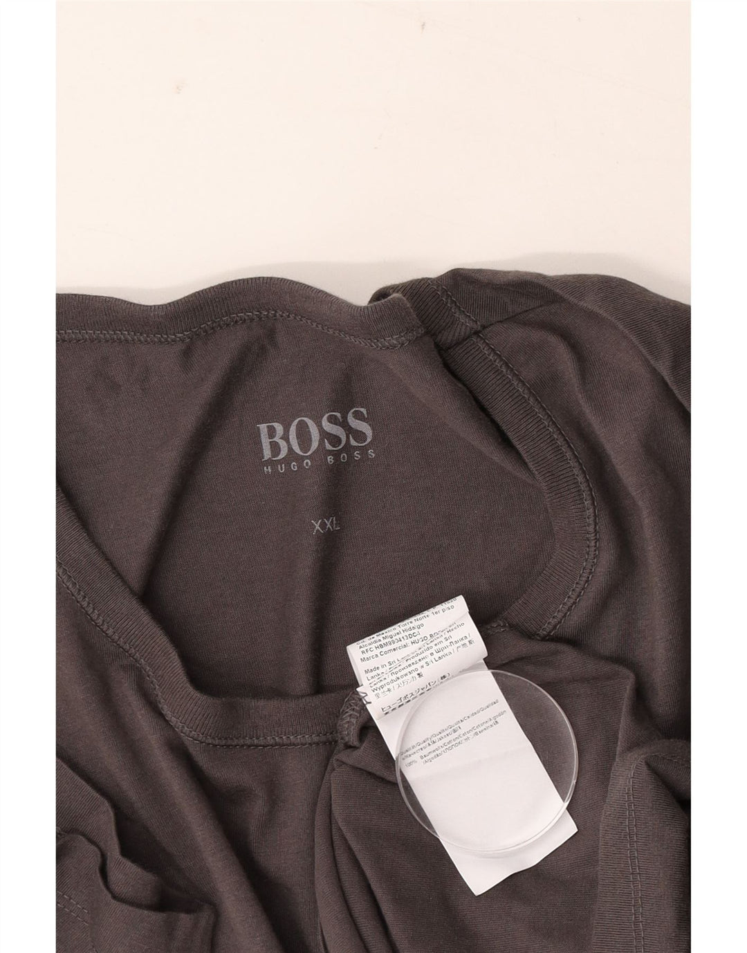 Tricou pentru bărbați Hugo Boss Top 2XL bumbac gri