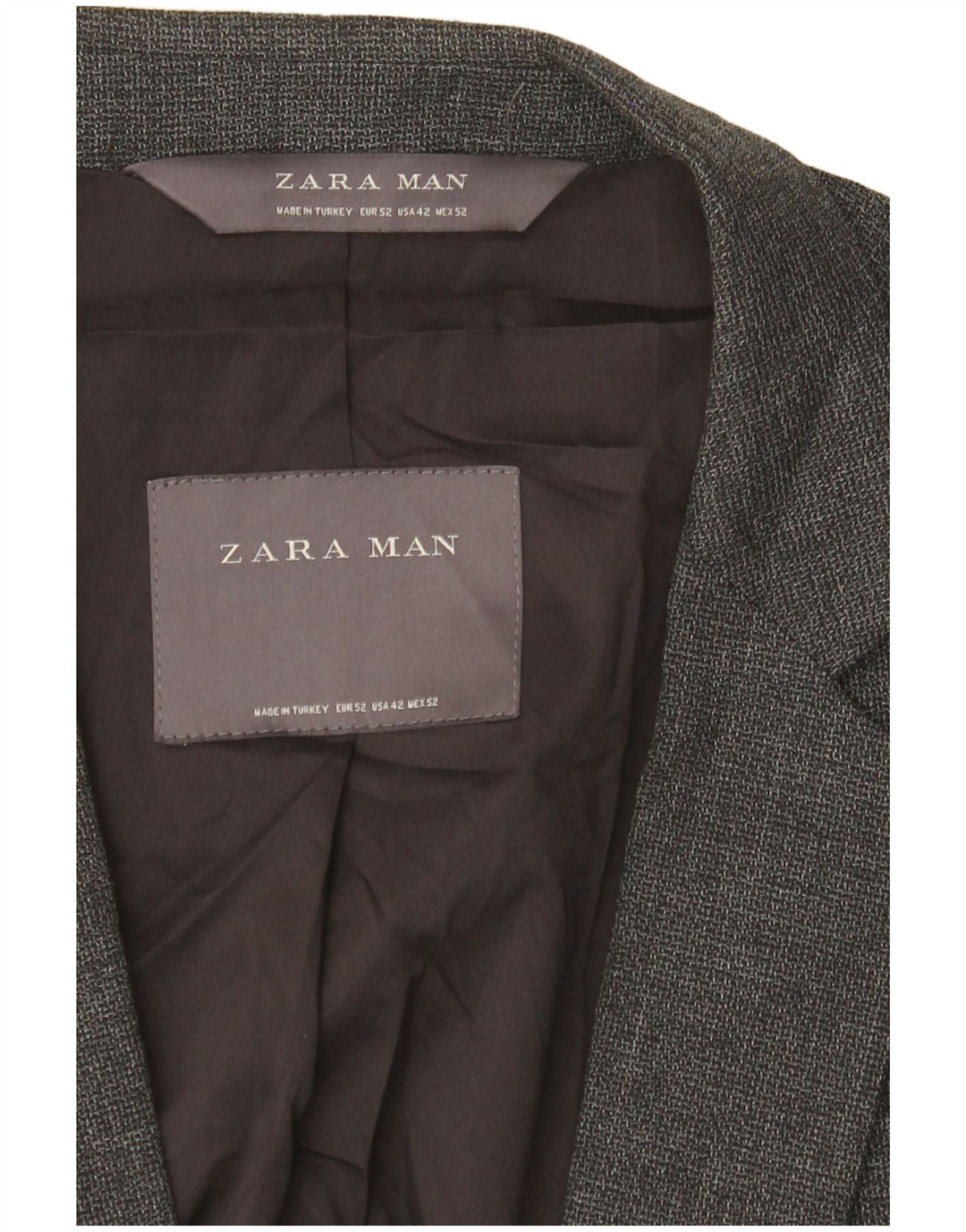 Blazer pentru bărbați Zara cu 2 nasturi EU 52 XL gri