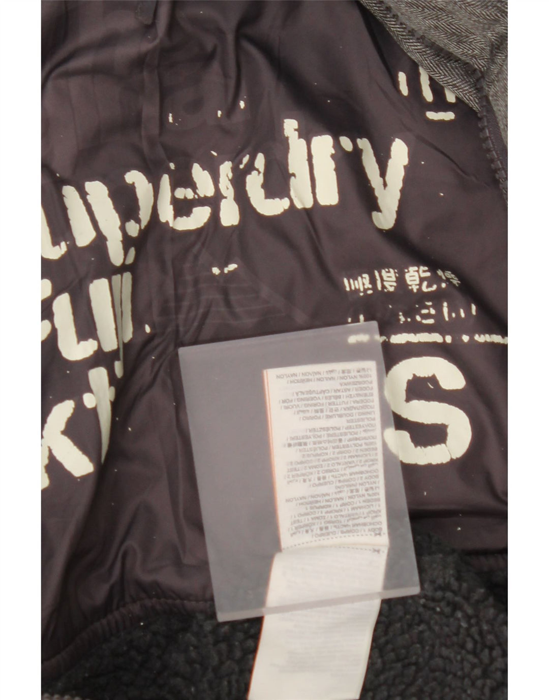 Jachetă căptușită pentru bărbați SUPERDRY UK 36, gri mic, nailon color bloc
