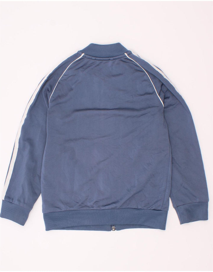 Jachetă de top pentru trening cu grafică Adidas pentru băieți 5-6 ani, albastru, color block
