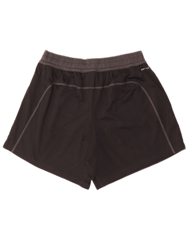 Pantaloni scurți sport NIKE Dri Fit pentru bărbați, poliester mediu negru