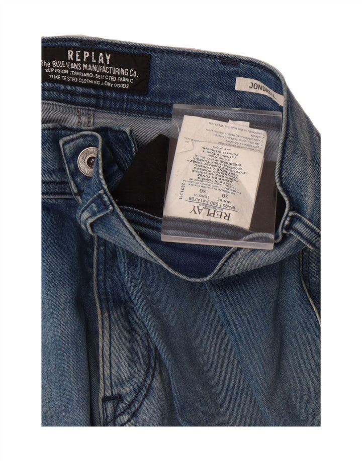 REPLAY Womens Jondrill Slim Jeans W30 L30 Blue Cotton Vintage Replay and Second-Hand Replay from Messina Hembry 