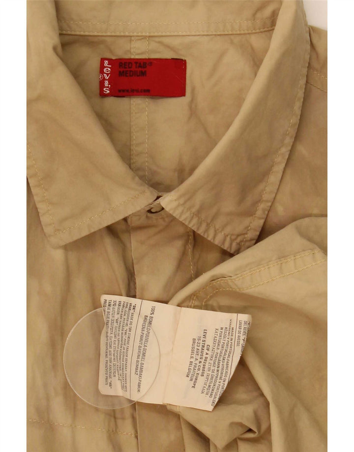 Cămașă pentru bărbați Levi's, mărime medie, bej, cu imprimeu tie-dye, din bumbac