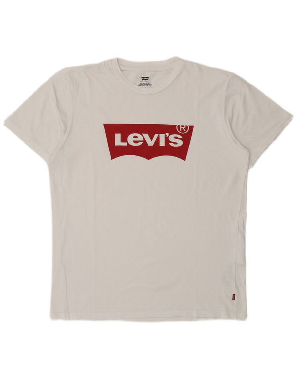 Tricou grafic pentru bărbați Levi's Top Medium White Bumbac