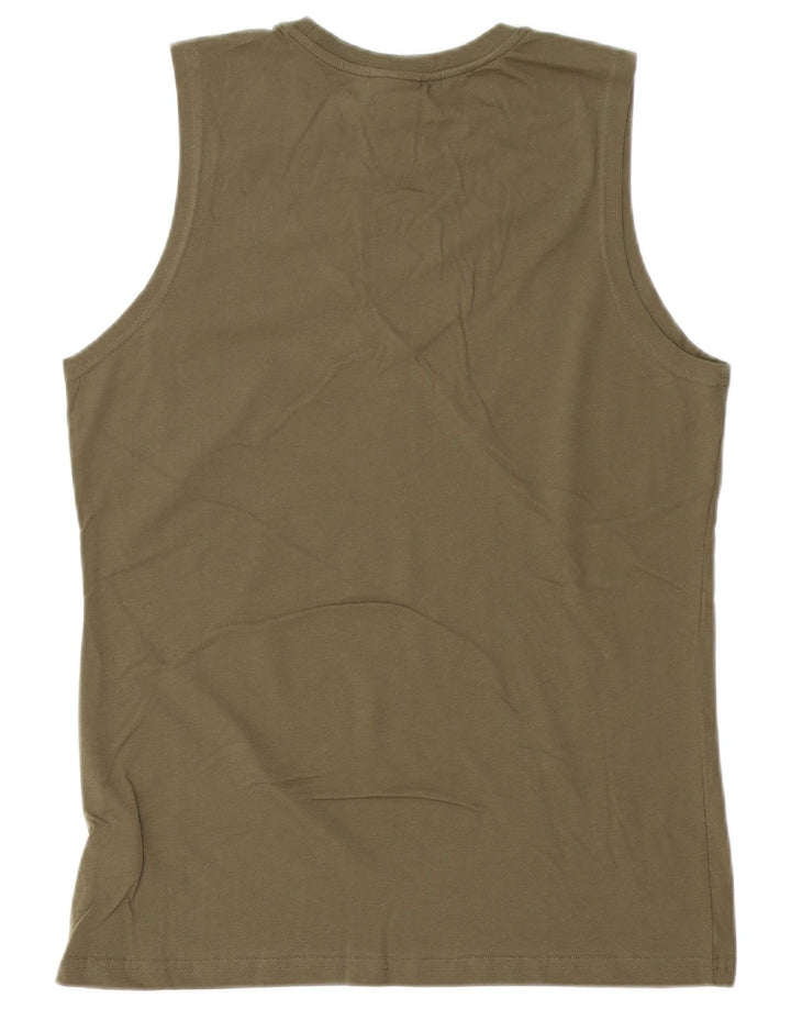 THINK PINK Vestă grafică pentru bărbați, mare, bumbac, kaki