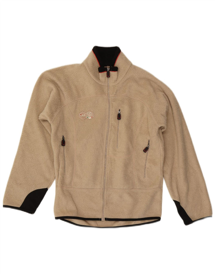 Jachetă pentru bărbați Fila Fleece UK 36 Small Beige Poliester