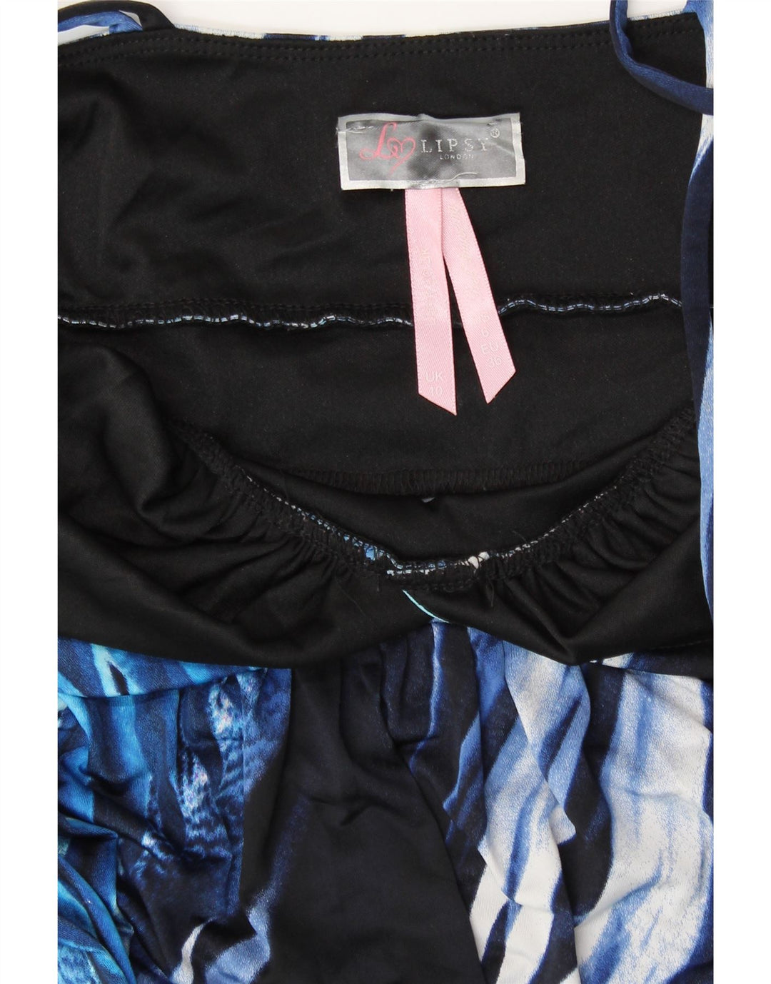 Rochie maxi fără mâneci pentru femei Lipsy UK 10 Small Blue Floral