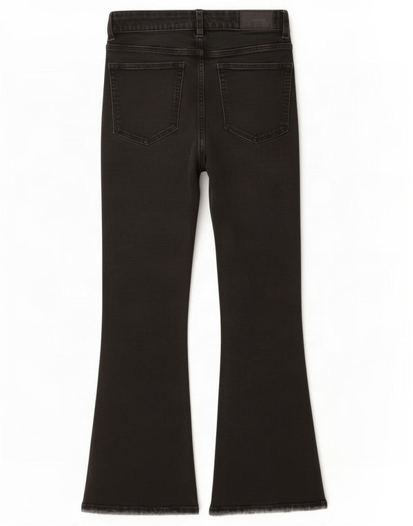 Zara Womens Flared Jeans EU 36 XS W26 L26 Black
