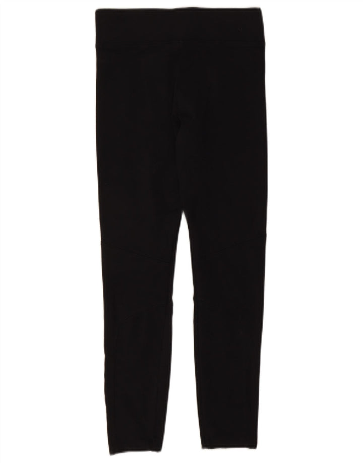 Leggings crop pentru femei Nike UK 8, bumbac negru mic