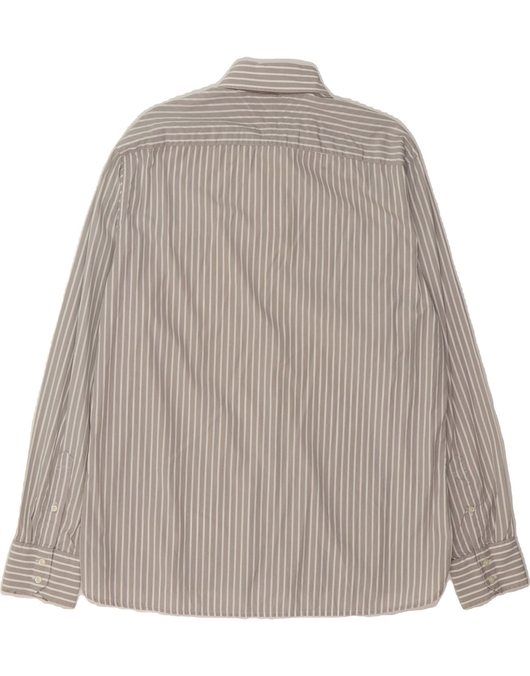 TOMMY HILFIGER Mens Shirt XL Grey Striped Cotton Vintage Tommy Hilfiger and Second-Hand Tommy Hilfiger from Messina Hembry 