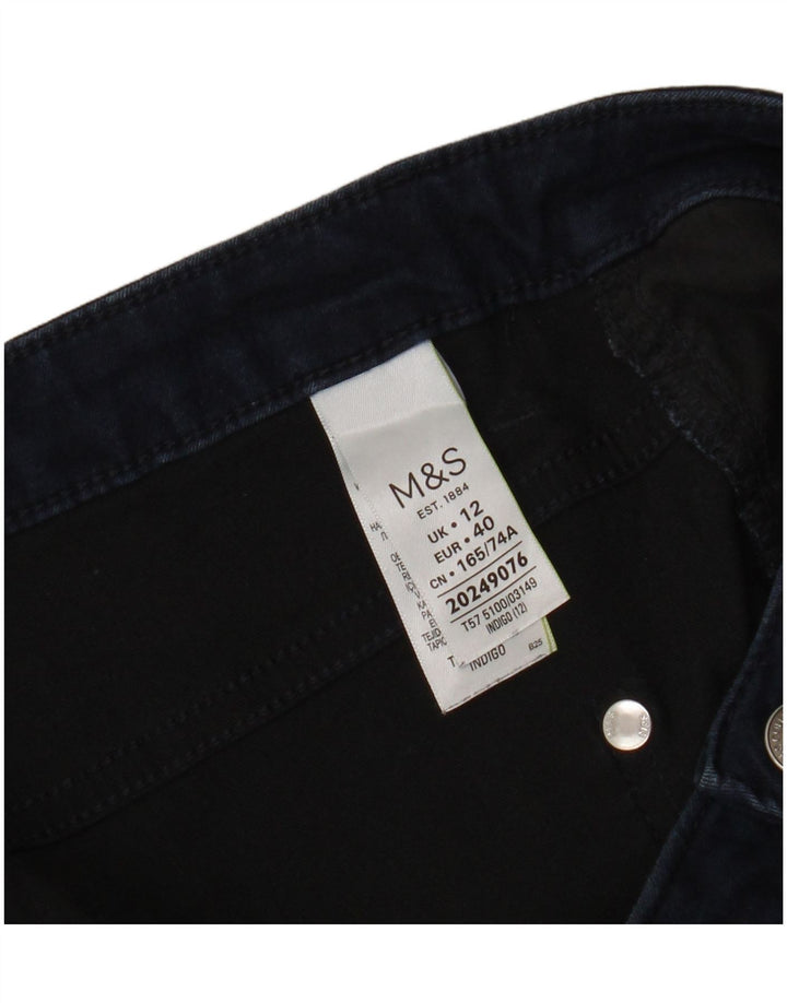 Blugi tăiați pentru femei Marks & Spencer UK 12 Medium W32 L21 Bleumarin Bumbac
