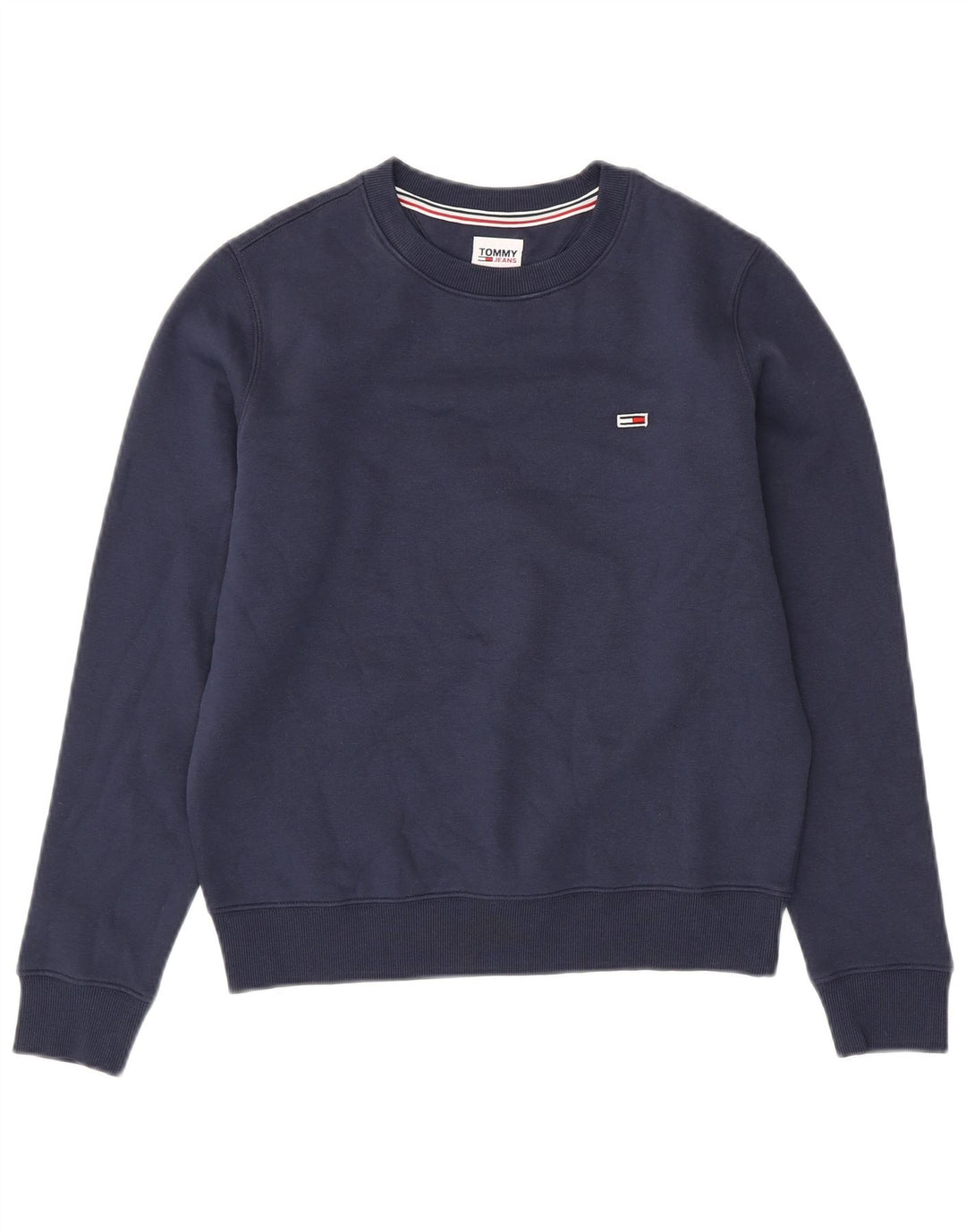 TOMMY HILFIGER Pulover supradimensionat pentru femei UK 6 XS Bumbac bleumarin