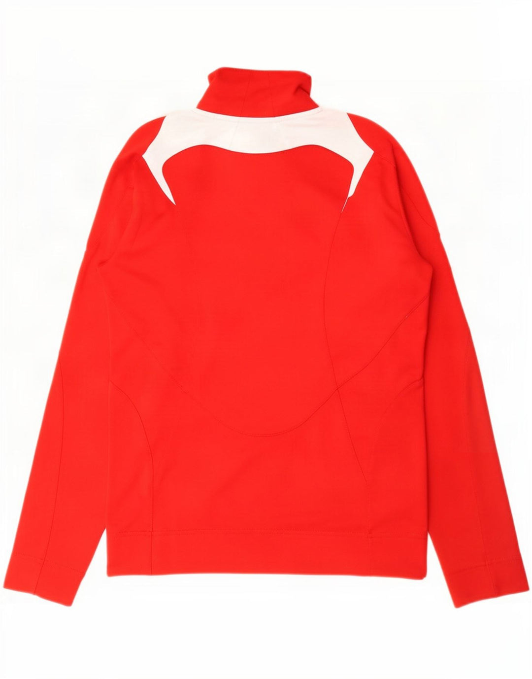 Jachetă de top pentru trening Adidas pentru femei UK 10 Small Red Colorblock Poliester