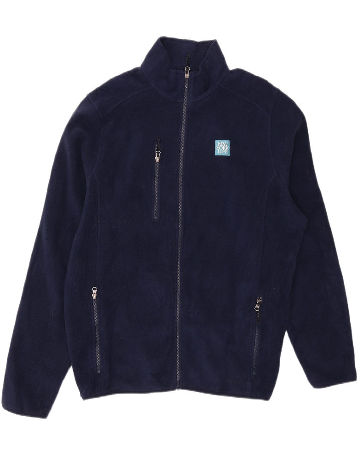 L.L.BEAN Mens Fleece Jacket UK 44 2XL Navy Blue Polyester Vintage L.L.Bean and Second-Hand L.L.Bean from Messina Hembry 