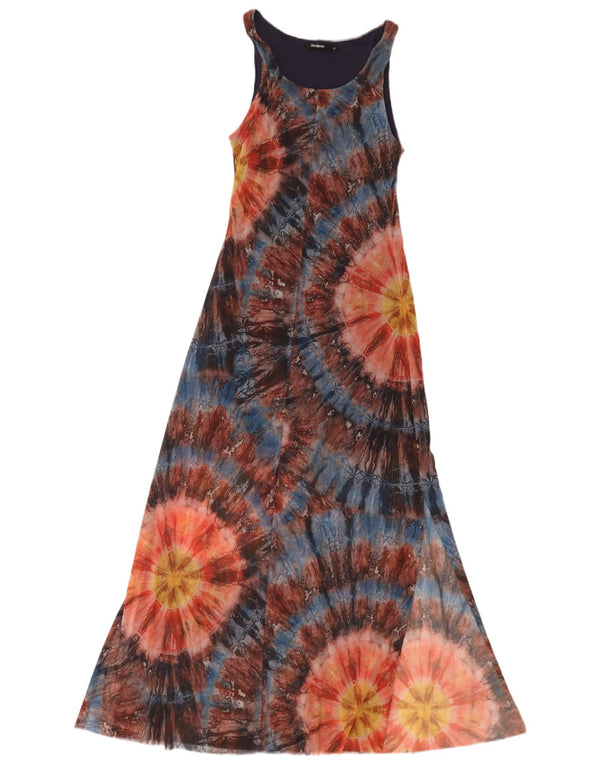 Rochie maxi fără mâneci pentru femei Desigual UK 12 Medium Multicolor Tie Dye