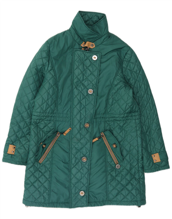 Palton matlasat pentru femei Paco Boutique UK 16 Poliester verde mare