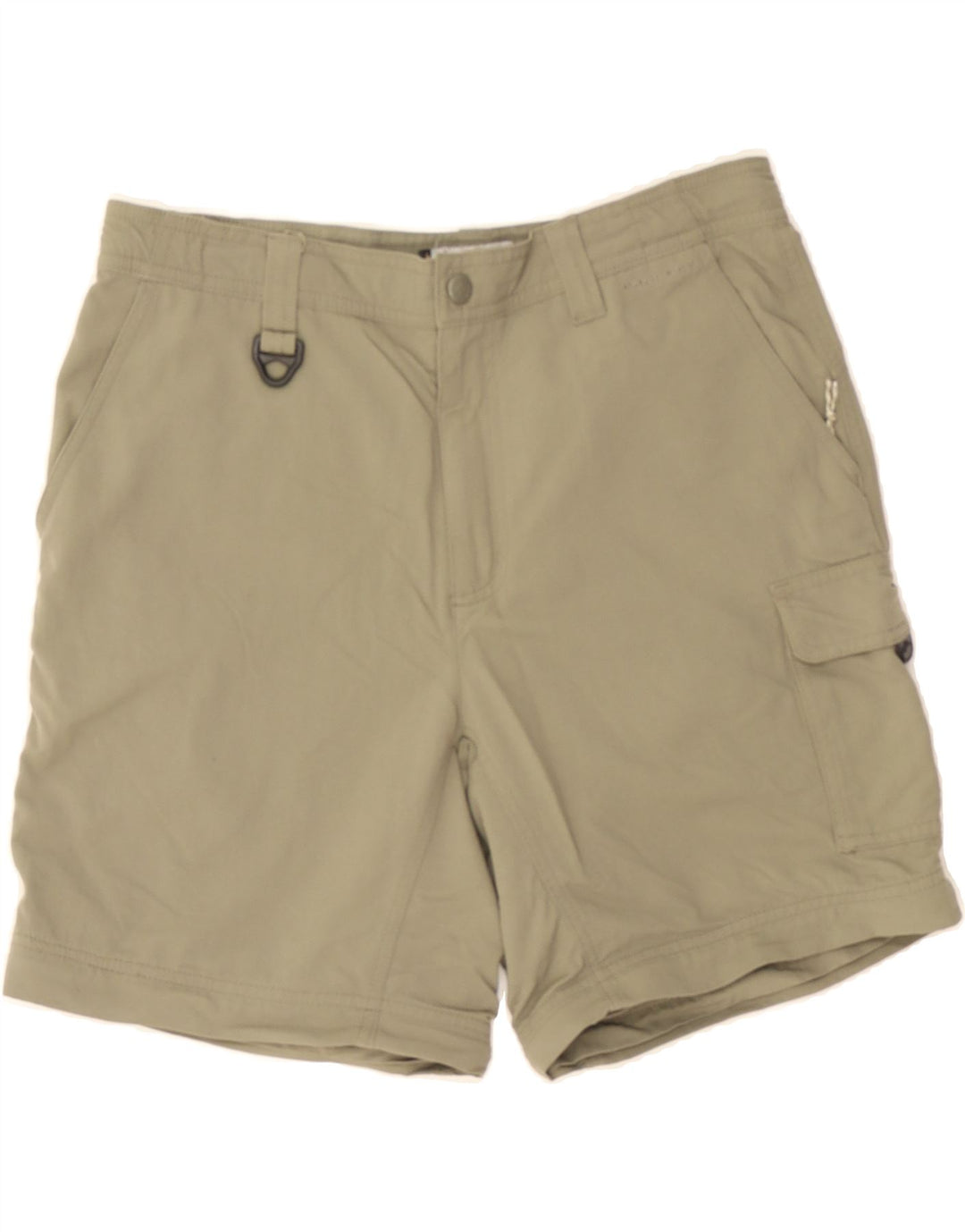 COLUMBIA Womens Cargo Shorts Medium W30 Beige Nylon Vintage Columbia and Second-Hand Columbia from Messina Hembry 