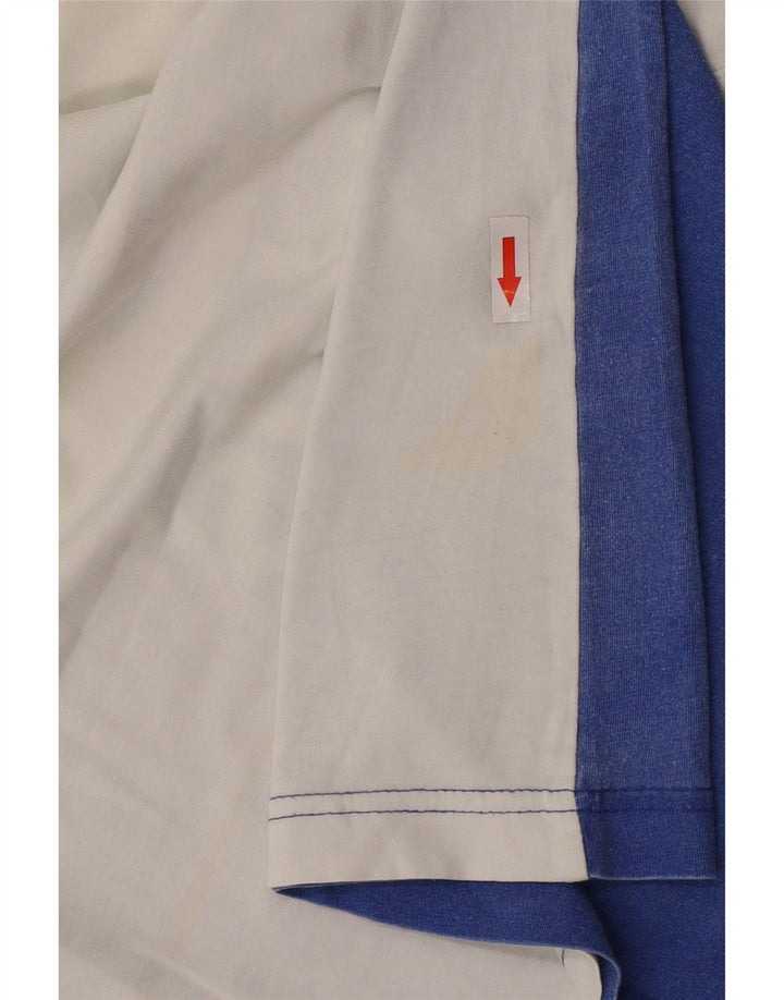 Vesta grafică pentru bărbați Adidas, de top, alb mediu, bumbac color bloc