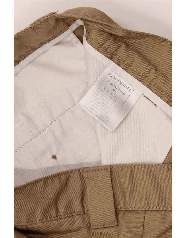 Pantaloni chino drepți pentru bărbați Carhartt W30 L30 poliester bej