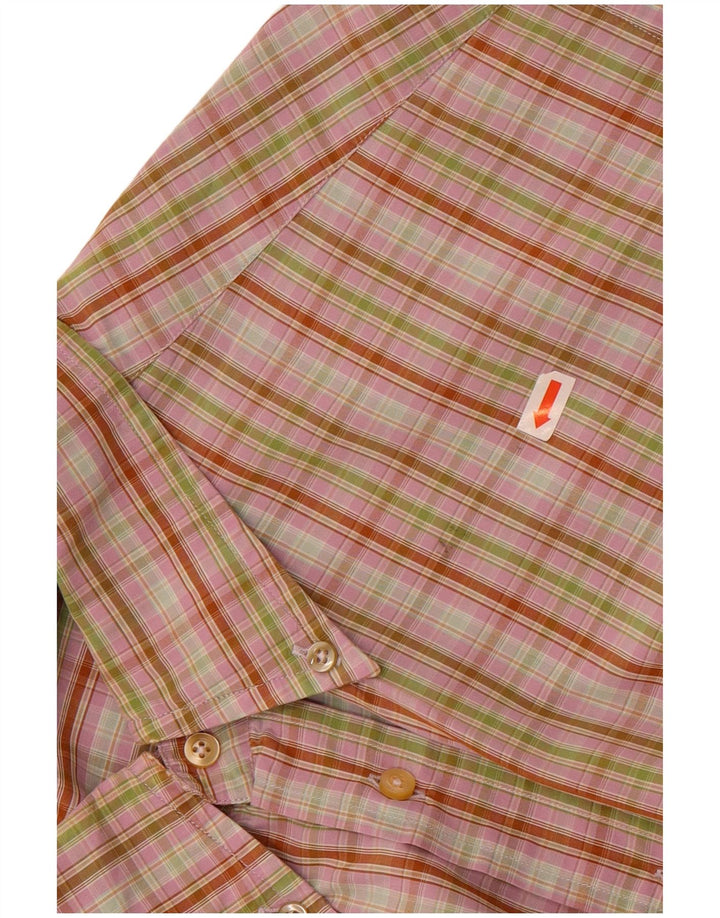 Cămașă pentru bărbați Avirex 2XL, bumbac cu carouri roz