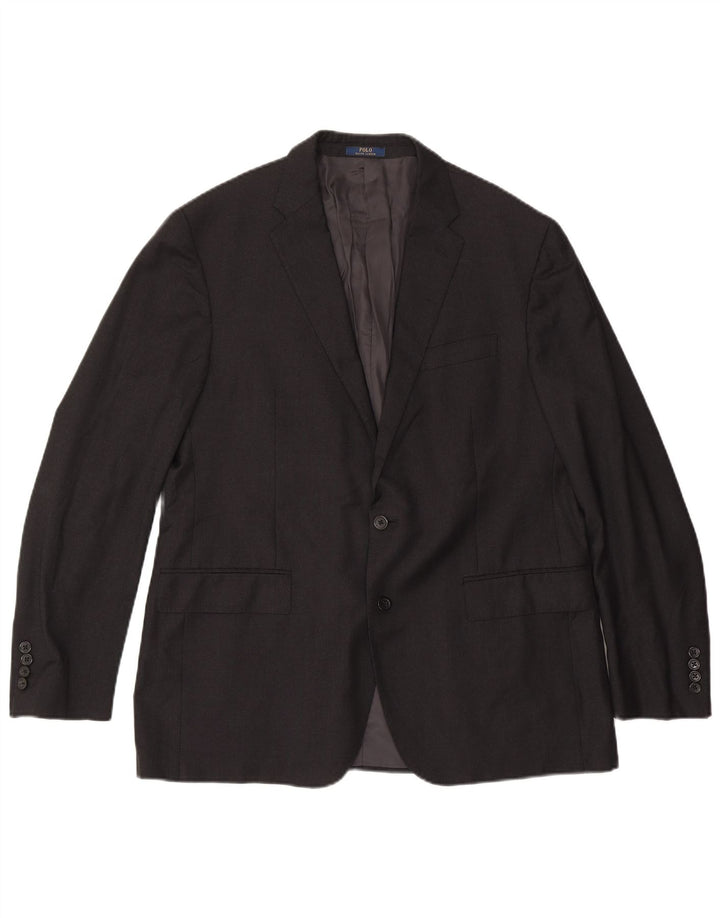 Jachetă Polo Ralph Lauren pentru bărbați, cu 2 nasturi, UK 44 XL Lână gri
