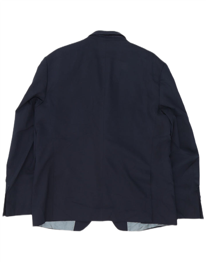 Blazer pentru bărbați Zara cu 2 nasturi EU 56 XL Viscoză bleumarin