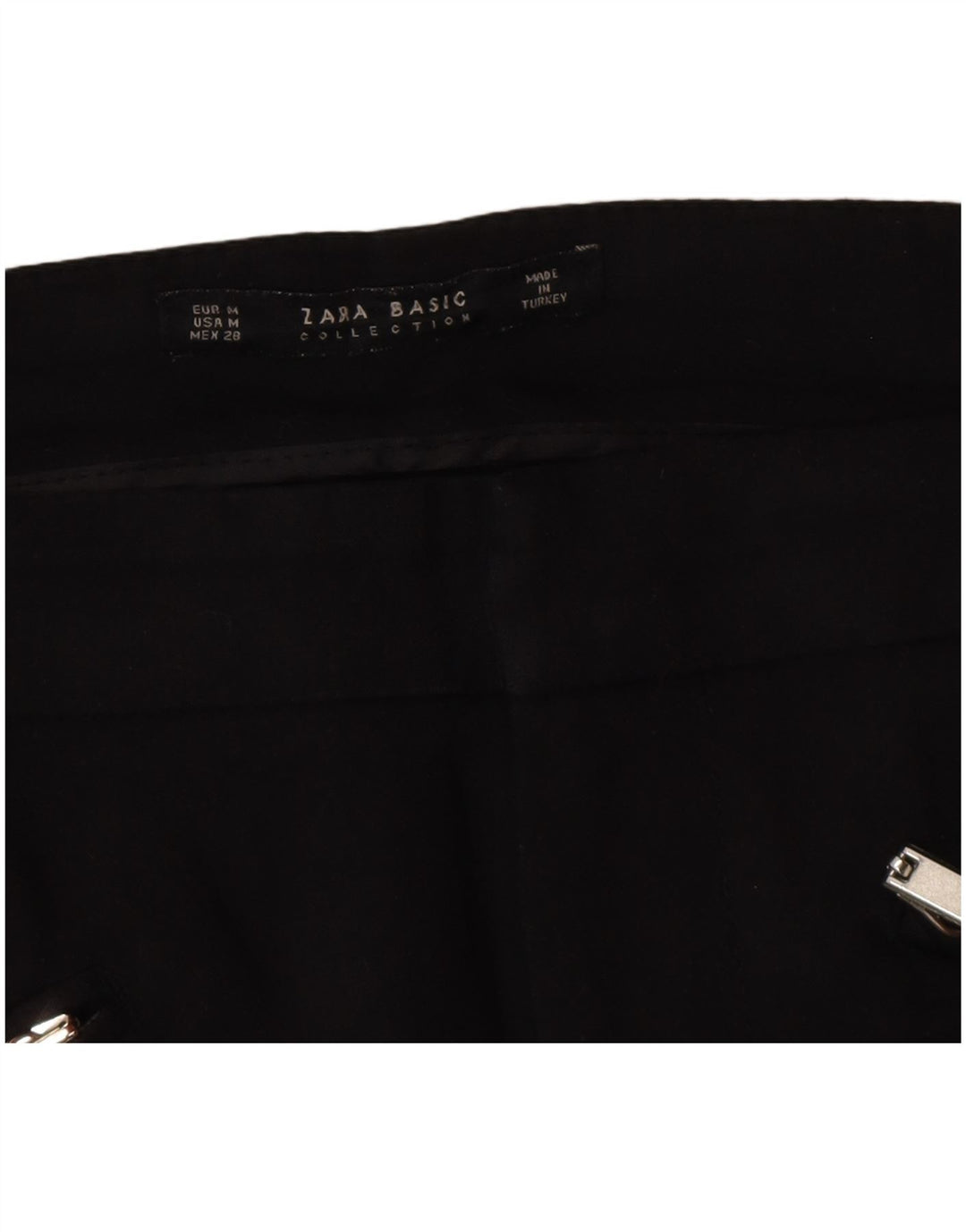 Pantaloni casual slim pentru femei Zara Mediu L28 L28 Negri