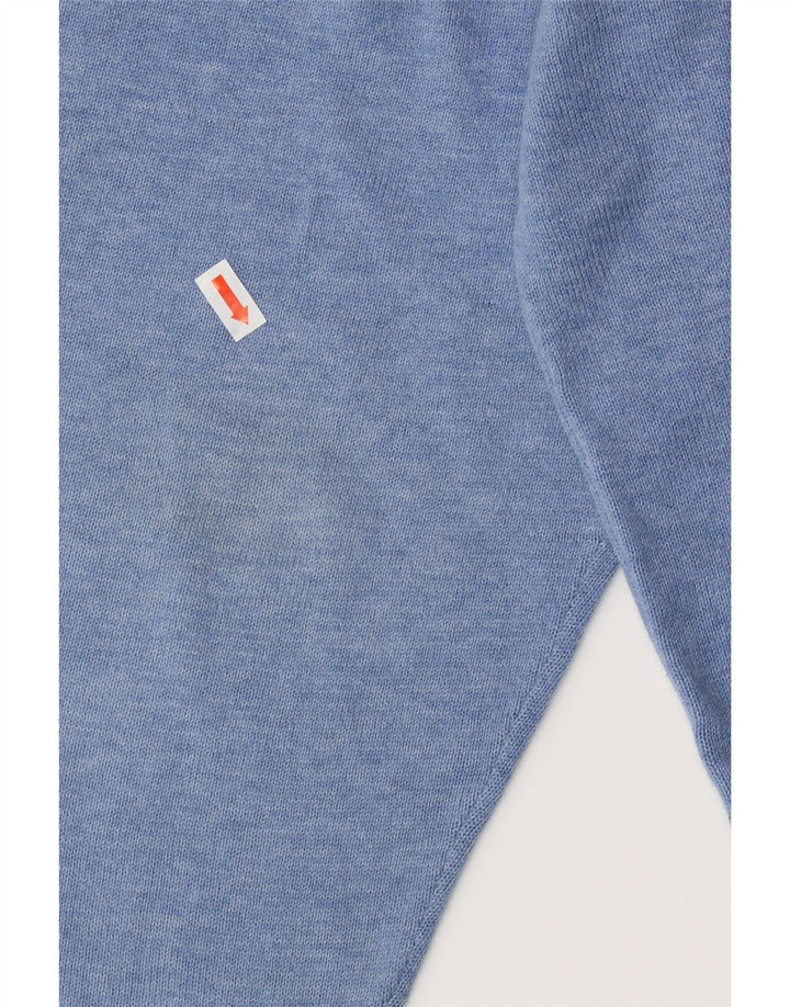 MASSIMO DUTTI Mens V-Neck Jumper Sweater XL Blue Cotton Vintage Massimo Dutti and Second-Hand Massimo Dutti from Messina Hembry 