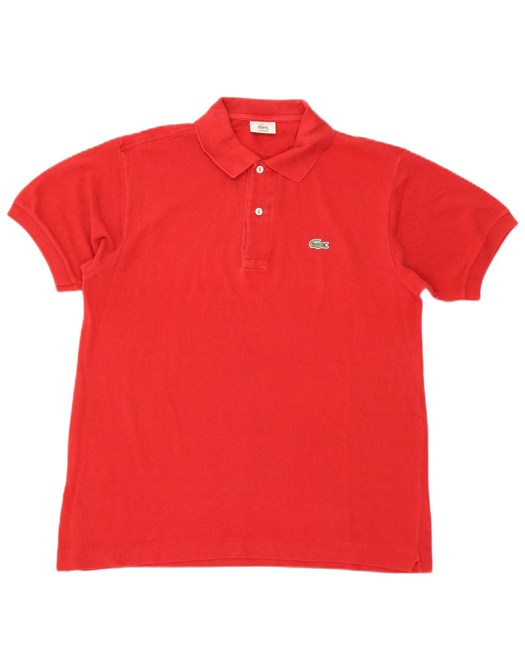 Tricou polo Lacoste pentru bărbați, mărimea 4, bumbac roșu mediu
