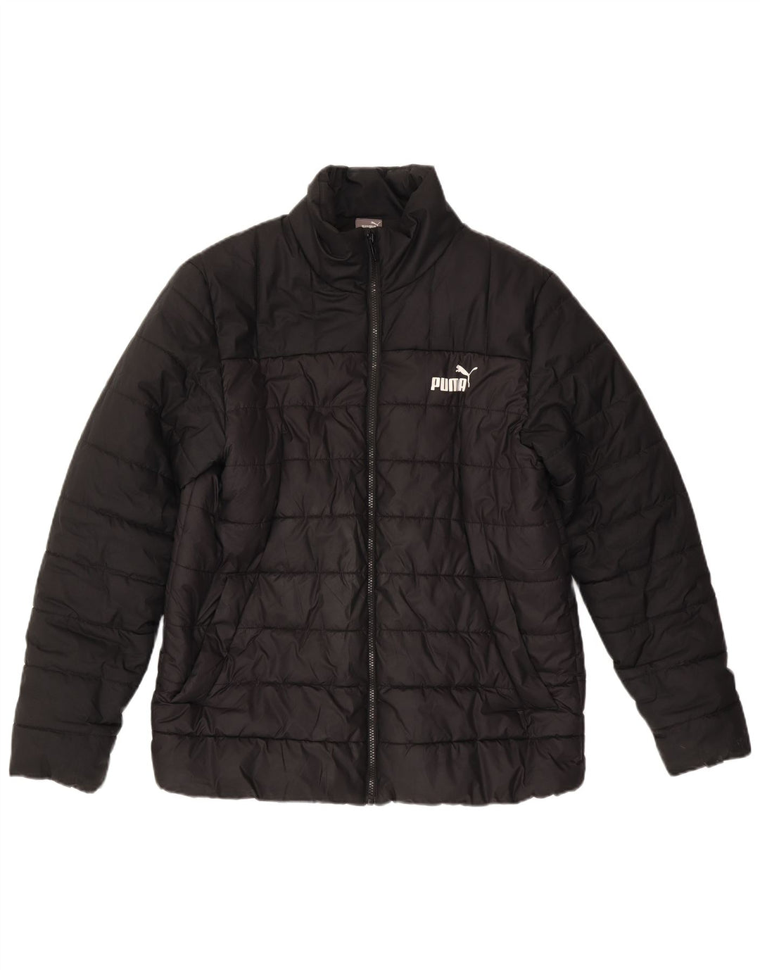 Jachetă cu grafică puma pentru bărbați UK 40, mare, negru, poliester