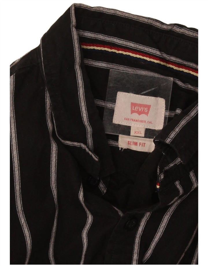 Cămașă Levi's Slim Fit 2XL, cu dungi negre