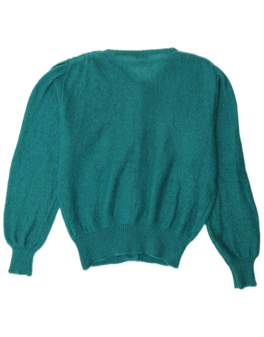 Pulover cardigan VINTAGE pentru femei UK 14 Mohair verde mare