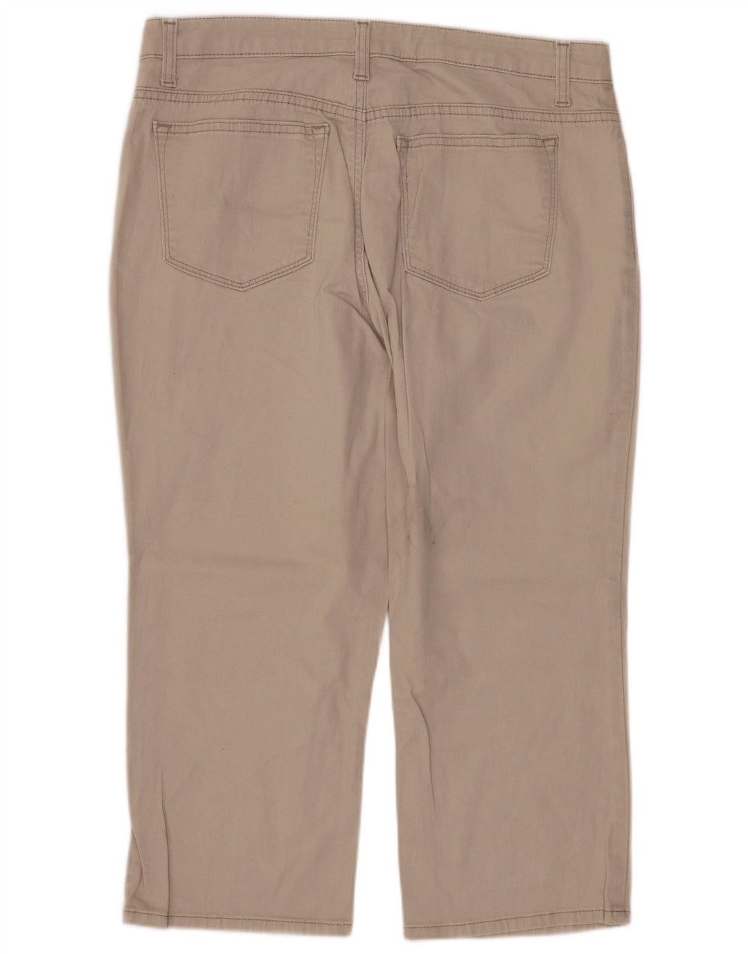 Pantaloni Capri LEE Riders pentru femei cu talie medie US 12 Large W32 L20 Bej