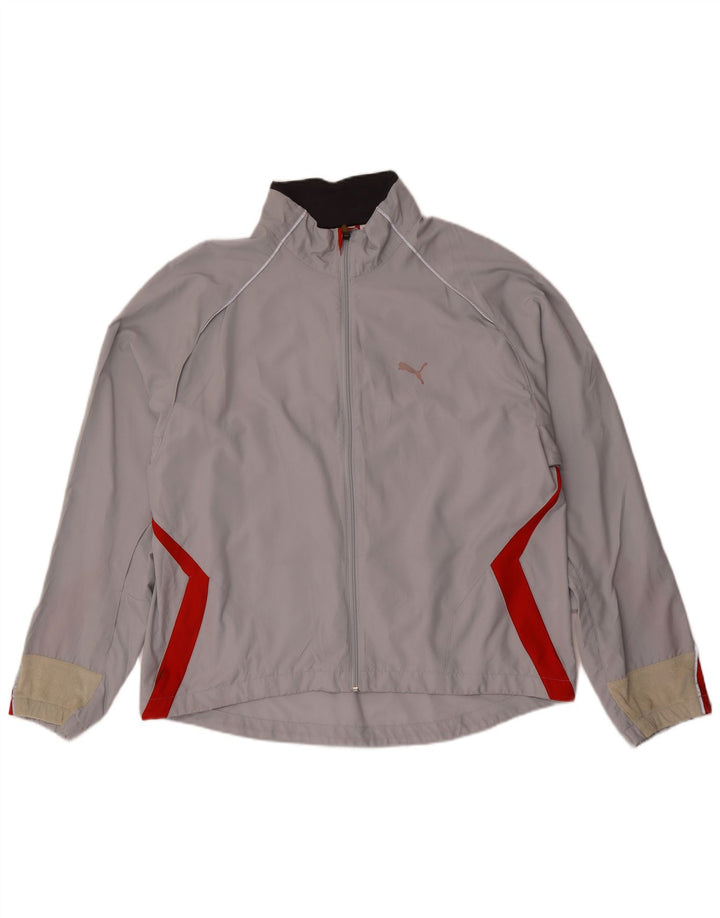 Jachetă de trening pentru bărbați Puma, XL, gri, poliester color bloc